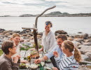 Grupp av människor lär sig om tång.