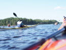 Kayaking in lake Vänern