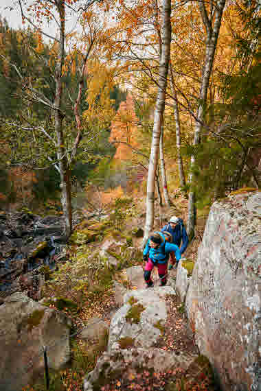 Jättadalen, Vallebygden