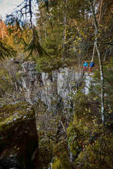 Jättadalen, Vallebygden